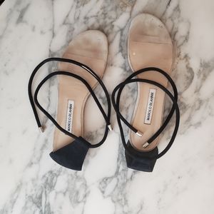 Manolo Blahnik Estro Flat Sandal, Size 39